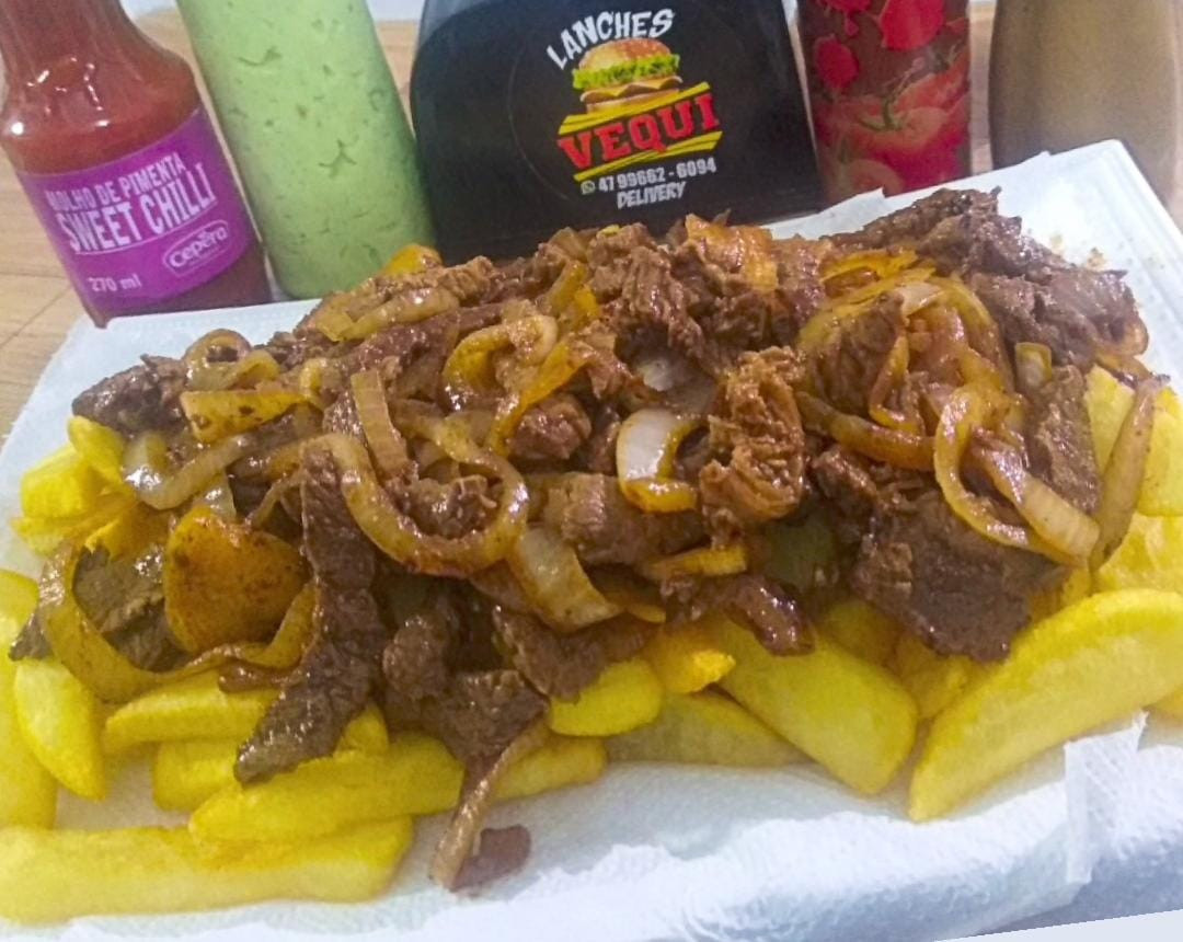 Batata Frita com Alcatra - MÉDIA