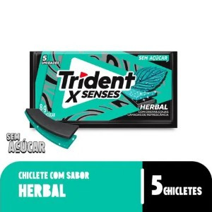 TRIDENT FRESH HERBAL GOMA PRETA