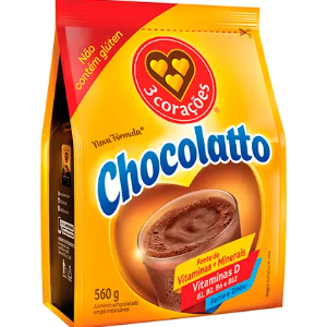 ACHOCOLATADO PO 3 CORACOES CHOCOLATTO 560G