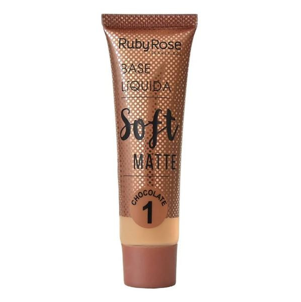BASE LIQUIDA SOFT MATTE CHOCOLATE 1 RUBY ROSE 29ML
