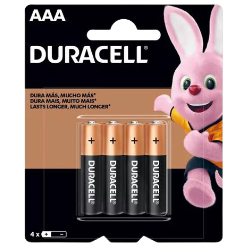 PILHA DURACELL ALCALINA 'AAA' C/4UN