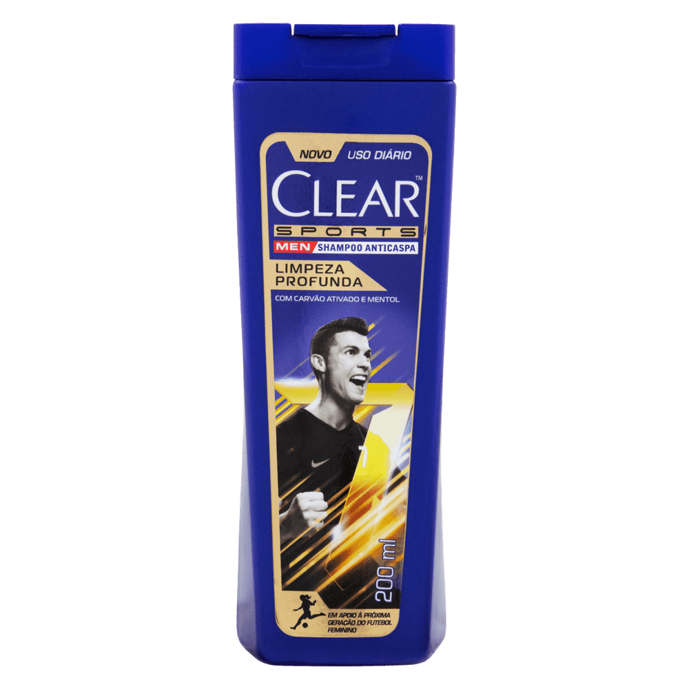 SHAMPOO CLEAR ANTICASPA SPORTS LIMPEZA PROFUNDA  200 ML