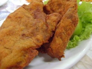 Guarnição de á milanesa de carne 
