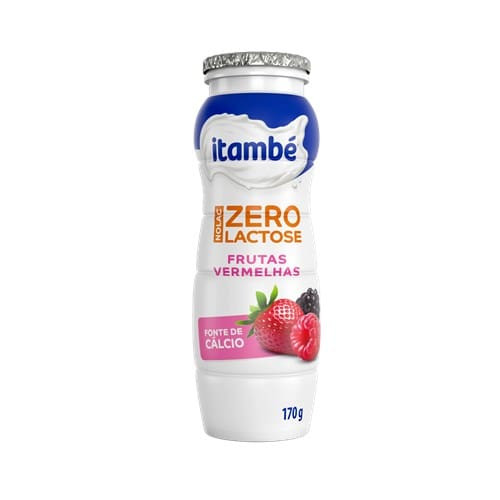 Iogurte Líquido Nolac Zero Lactose Itambé Frutas Vermelhas 170g