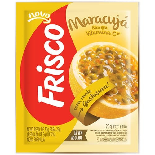 Refresco em Pó Maracujá Frisco 18g
