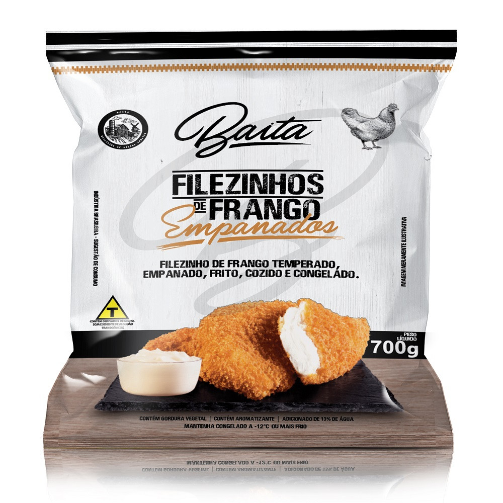 FILEZINHOS DE FRANGO EMPANADOS BAITA 700G