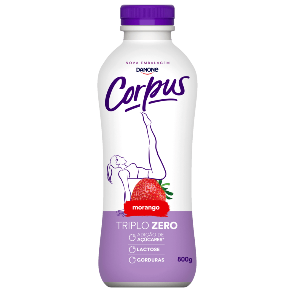 IOGURTE CORPUS TRIPLO ZERO MORANGO 800G