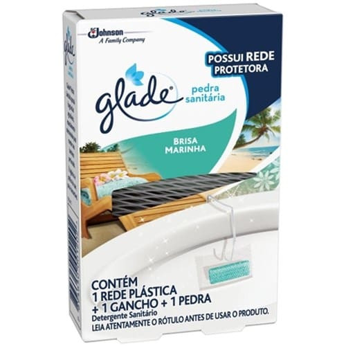 Pedra Sanitária Brisa Marinha com Rede e Gancho Glade