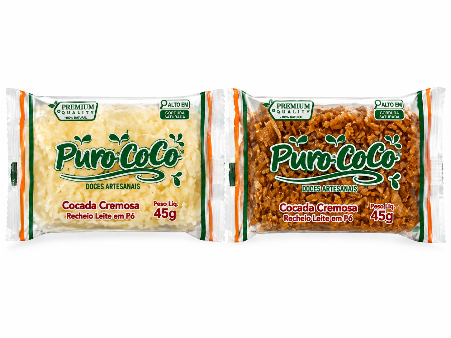 COCADA CREMOSA PURO COCO NINHO/ PRETA 45G