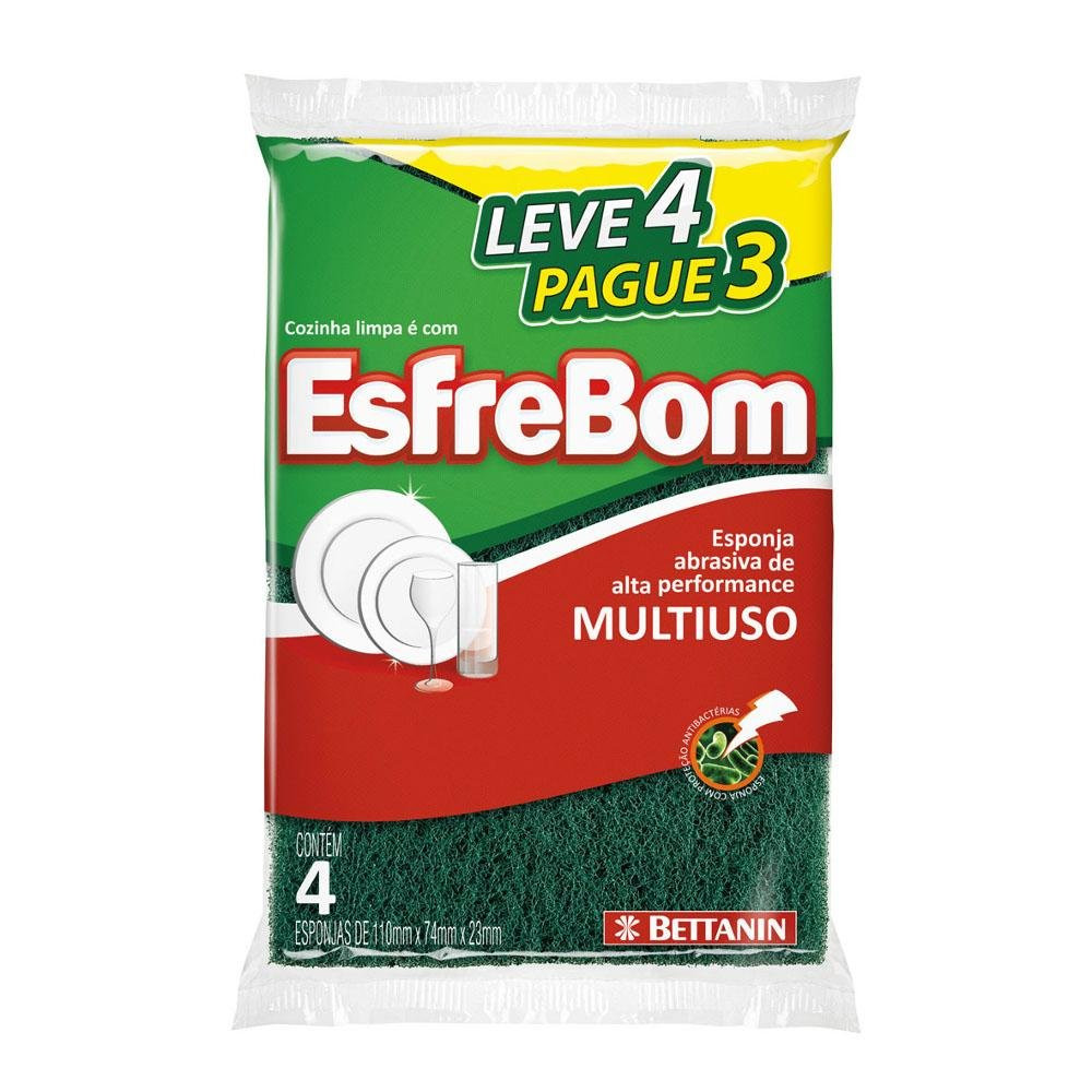 esponja Esfrebom c/4