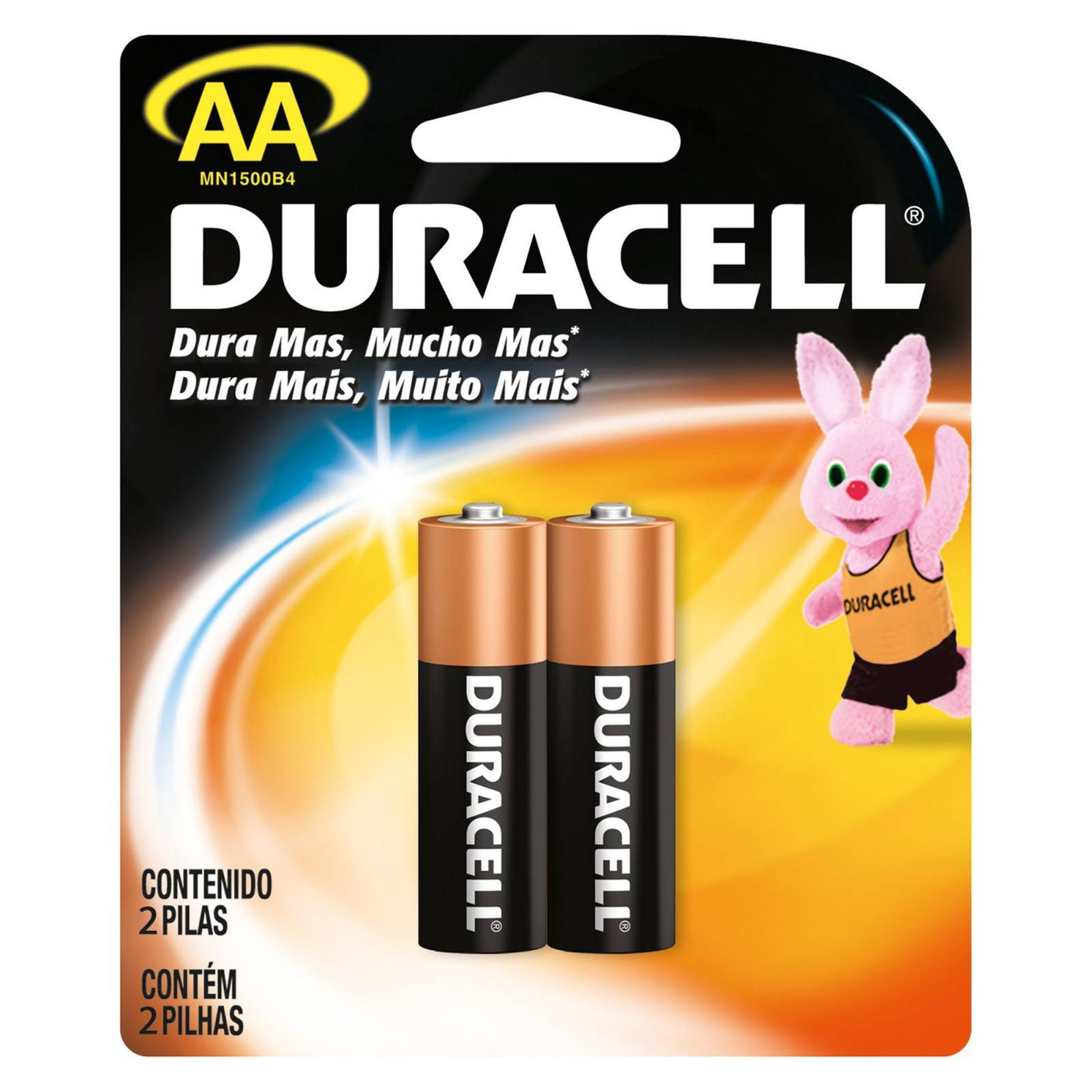 PILHA DURACELL ALCALINA "AA" C/2UN