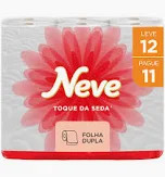 PAPEL HIGIENICO NEVE 20M TOQUE SEDA 12UND