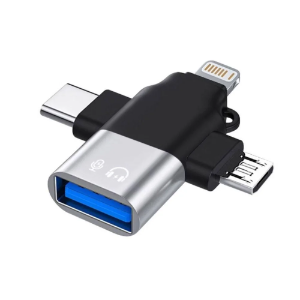 ADAPTADOR OTG 3X1 KNUP HM006