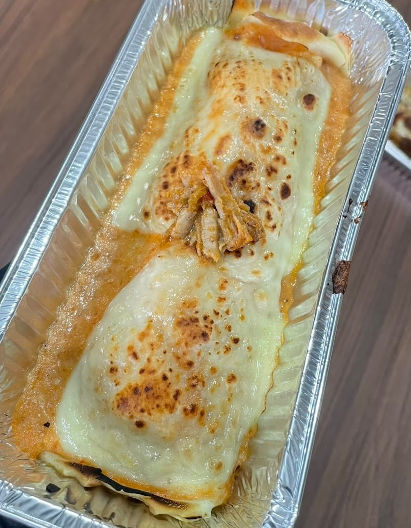 Panqueca de Pernil Suíno ao Molho Rosé