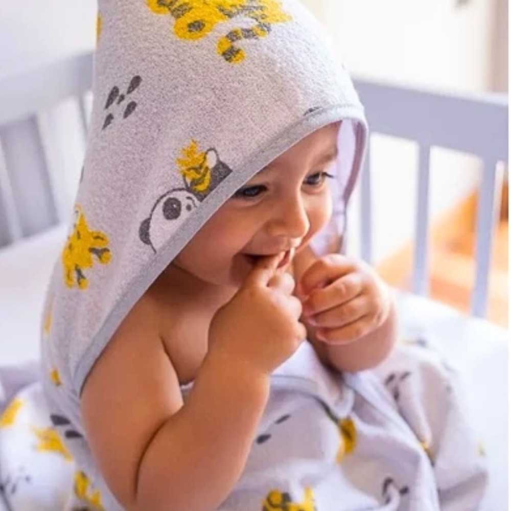Toalha de Banho Estampada Bublim - Panda 