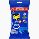INSETICIDA REPELENTE RAID ELETRICO PASTILHA RF C/12 
