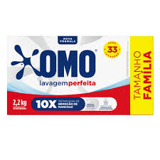 sabao po OMO 2,2kg lavagem perfeita