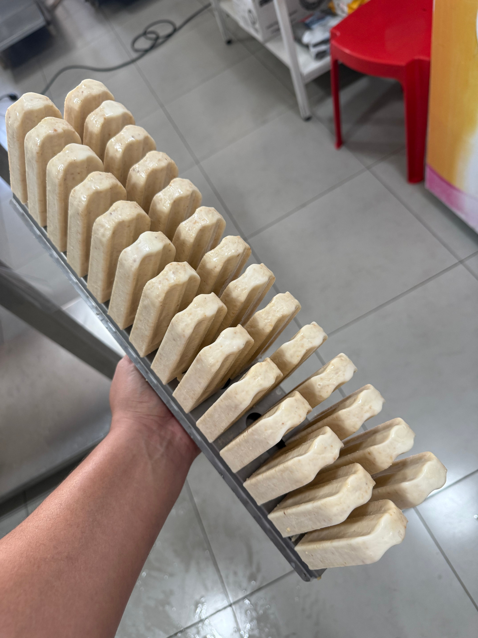 Picolé sabor amendoim