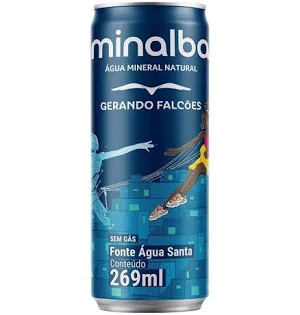 AGUA MINERAL MINALBA S/GAS LATA 269ML