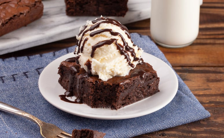 Brownie Com Sorvete