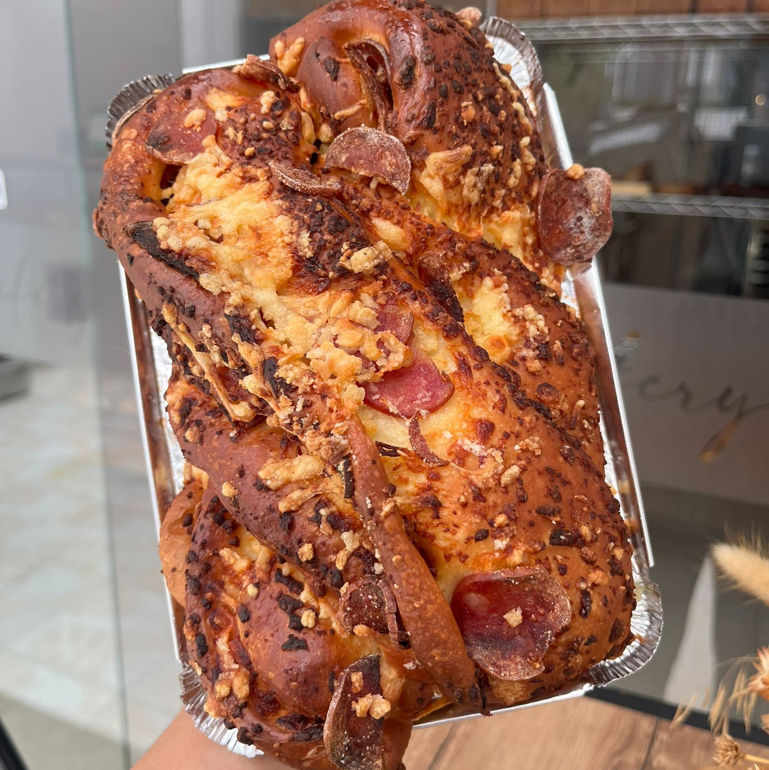 Brioche Calabresa e Provolone 