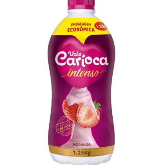 Iogurte Vale Carioca Gfa 1,25kg Intenso Morango