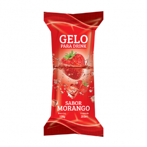 GELO PARA DRINKS SABOR MORANGO