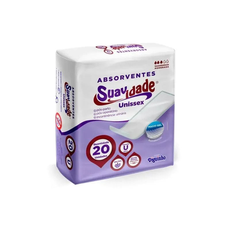 Absorvente Geriátrico Suavidade - 20 Unidades