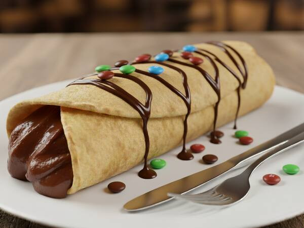 Burrito Dulce Nutella M&M'S