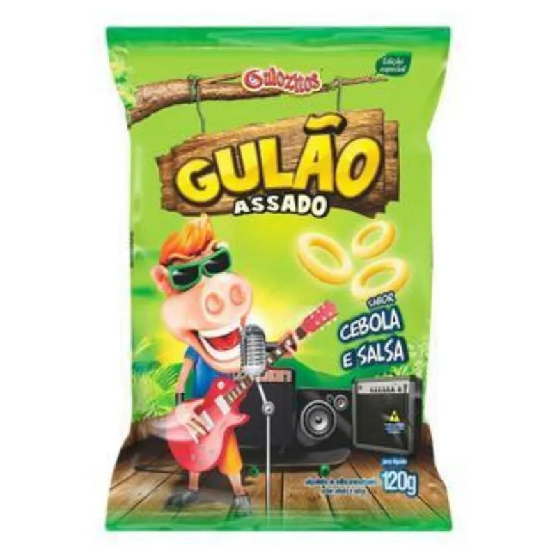 SALGADINHO GULÃO ASSADO 120G CEBOLA /SALSA BISCOITO