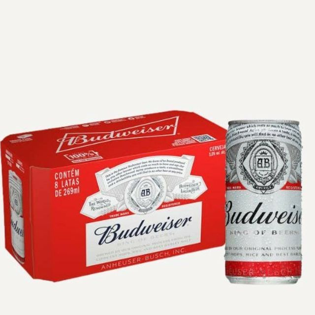 CERVEJA BUDWEISER LT 269ML PACK 8 UN