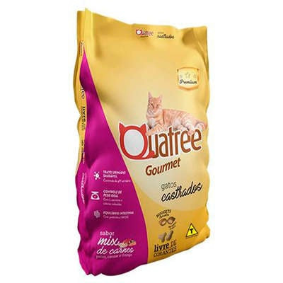 QUATREE GOURMET GATOS CASTRADOS MIX DE CARNE 10,1 KG