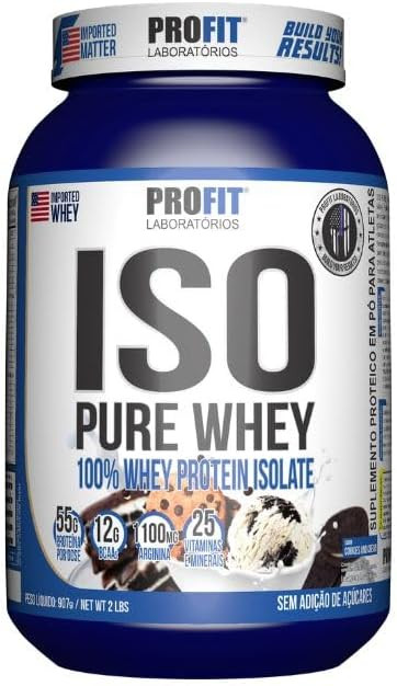 Iso Pure Whey100% Cookies And Cream Pote 907g