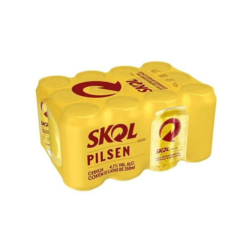 Cerveja Skol Pilsen 350ml com 12un