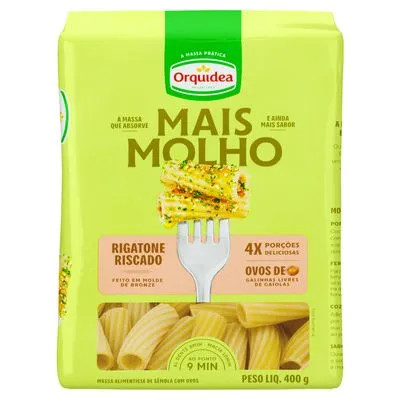 Macarrao Orquidea Mais Molho 400g Parafuso Furadin