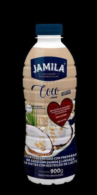 Iogurte Coco C/Cereais Desnatd Jamila 900g S/Lac