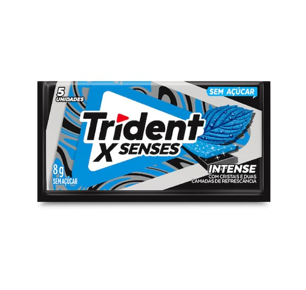 Chiclete Xsenses Intense sem Açúcar Trident 8g