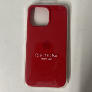 CAPA VERMELHO IPHONE 14 PRO MAX SILICONE CASE