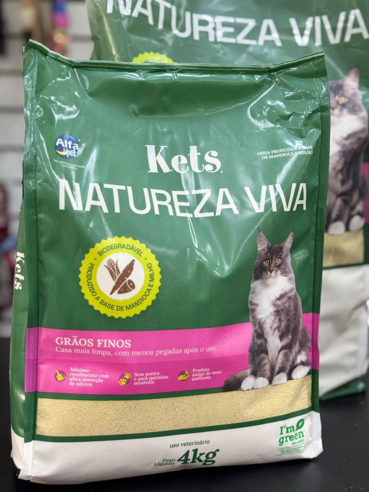 Areia Kets Natureza Viva Fina 4kg