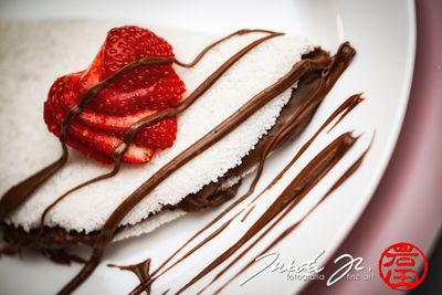 tapioca nutella e morango