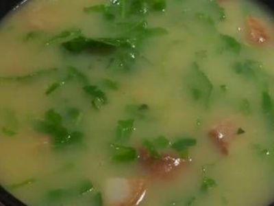 Caldo verde com calabresa e bacon 500 ml