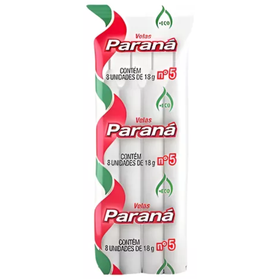 VELAS PARANA N5 C/8UN¬