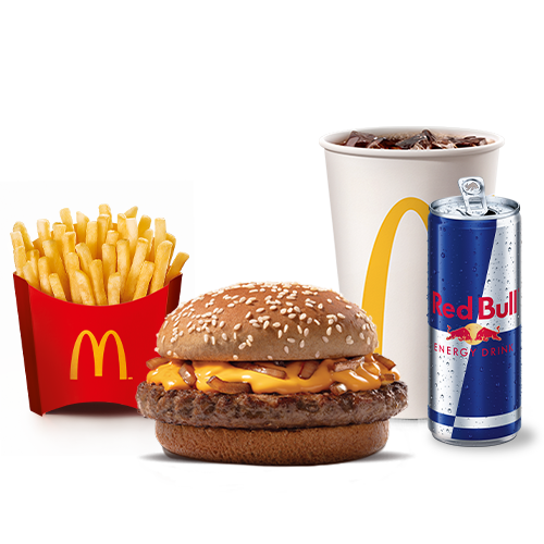 McOferta CheddarMcMelt+RedBull Energy Drink 250ml