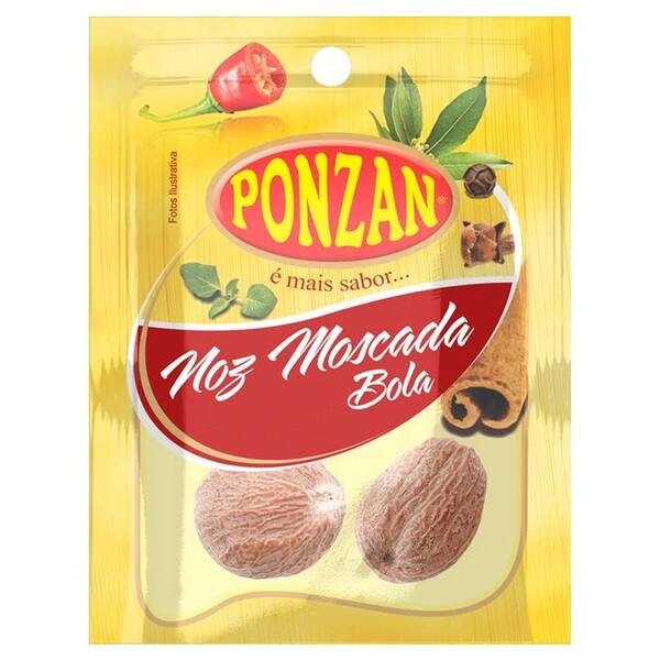 Noz Moscada Bola Especiarias Ponzan 7g