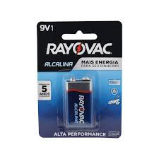 PILHA BATERIA RAYOVAC ALCALINA '9V'
