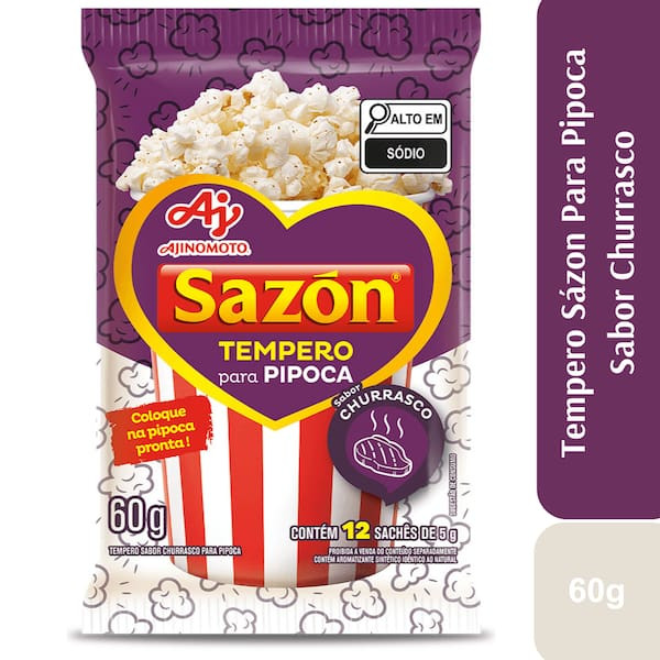 Tempero para Pipoca Sazón Churrasco 60g