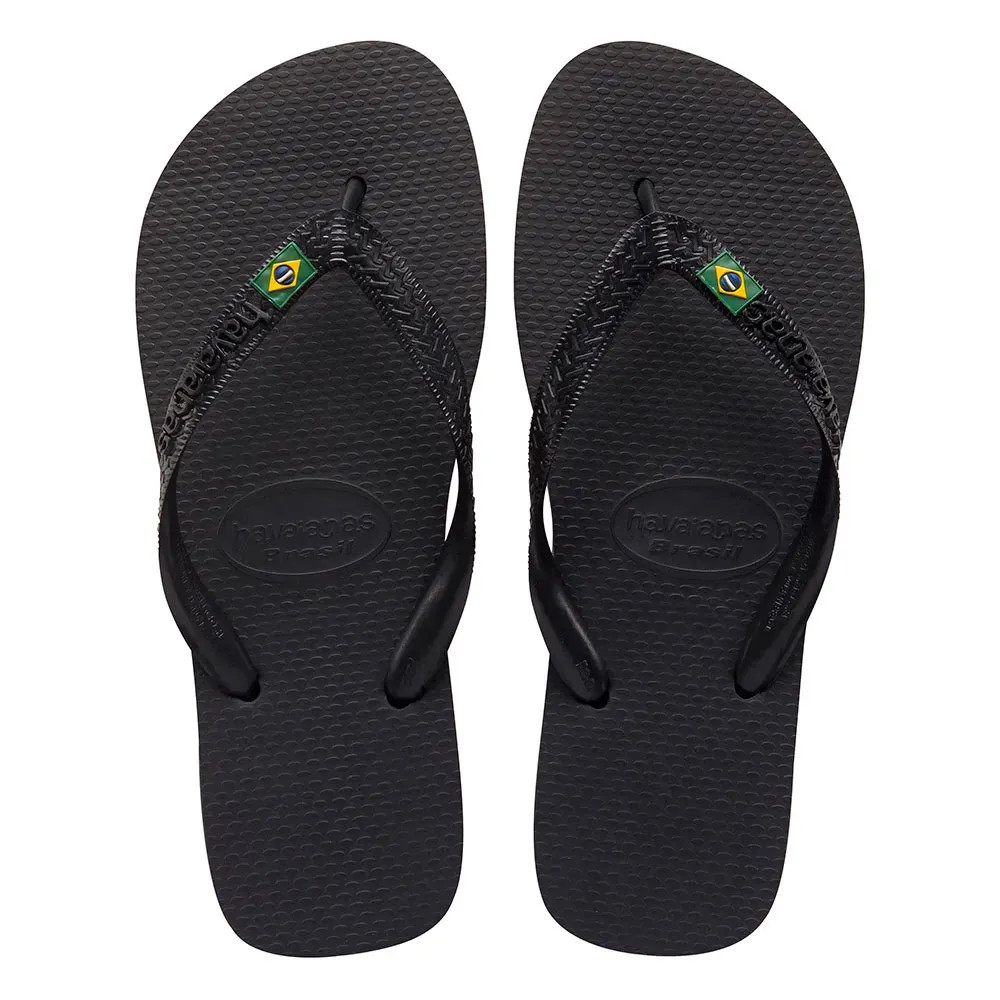 CHINELO HAVAIANAS BRASIL PRETO 