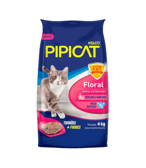 Areia Pipicat Floral 4Kg 