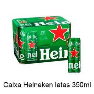HEINEKEN LATA CAIXA 12 UNIDADES 350ML