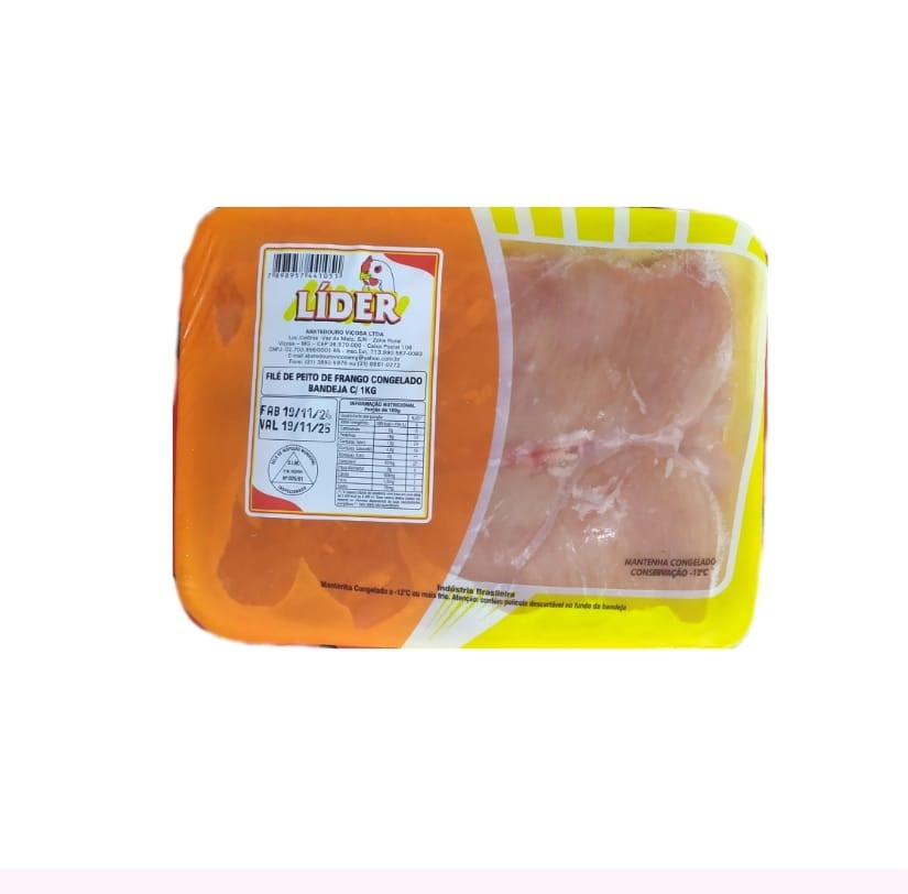 FILE DE PEITO DE FRANGO LIDER BDJ 1 KG